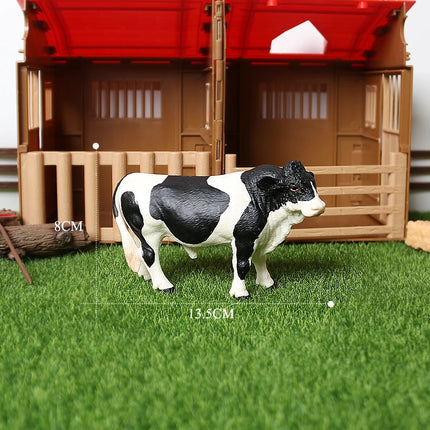 Simulation Texas Longhorn Bulls Musk OX Yak Cow Farm Animals Buffalo Calf Bull Model Figures  Home Decor Educational Toys
