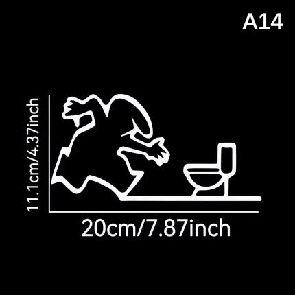 1PC La Linea Minimalist Line Art Stickers Door Sticker Bedroom, Kitchen, Bathroom Sign Cartoon Character Design Home Decoration