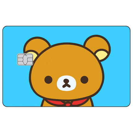 Cartoon Cute Credit Card Skin Stickers Rilakkuma Matte Sticker for VISA JCB MasterCard and Other IC Bank Card Decoration