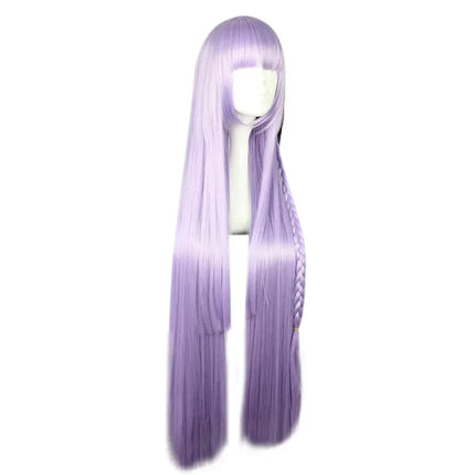 Dangan Ronpa Kyouko Kirigiri Purple Cosplay Wig Long Straight Synthetic Hair Wigs
