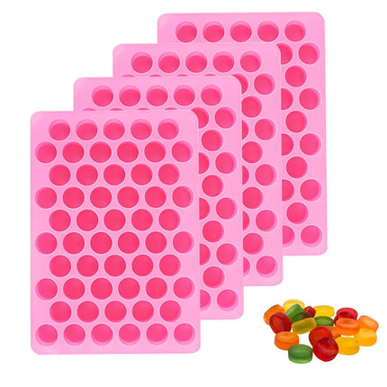 Round Candy Silicone Molds For Gummy Chocolate Keto Snacks Ice Cube Cylinder Caramels Making Supplies Dog Pet Treats Wax Melts