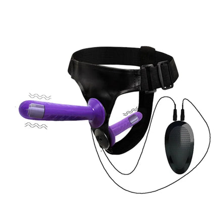 Couples Harness Strap-on with 2 Vibrations Realistic Dildos for Anal G-spot Stimulation Prostate Massager Adult Sex Toy for Wom