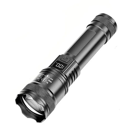 Ultra Bright LED Flashlight Type-C Rechargeable 3 Modes Long Range Zoom Tactical Torch Outdoor Emergency Camping Fishing Lantern