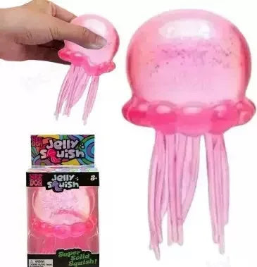 Schylling NeeDoh Complete Fidget Toy Super , Popsicle/Jellyfish/Ice Cube/Fuzz Ball Slow‑Rebound Squish Toys for Kids & Adults