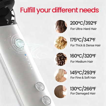 KSKIN 2 In 1 Hair Straightener Brush Multifunctional Professional Hair Straightening Comb Anti-Scald Quick Heating Hair Styling