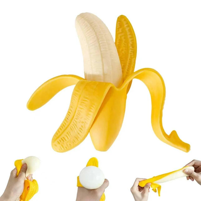 Super Stretchy Banana, Squishy Banana Fidget Stress Relief Toy for Kids and Adults, Super Soft Stress Relief Banana Party Favors