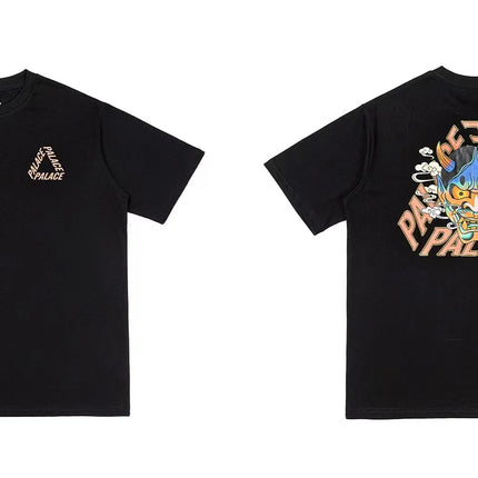 PALACE European and American trendy brand triangle print high-quality men's and women's casual pure cotton short sleeved T-shirt