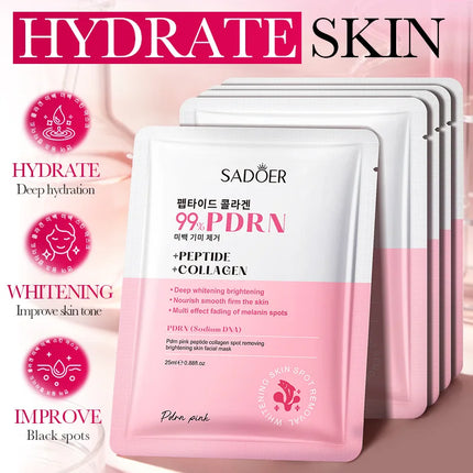 99%PDRN Bio Collagen Face Mask Shrink Pores Deep Hydrating Overnight Mask Moisturizing Refreshing Brightening Face Skin Care