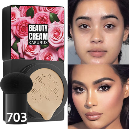5 Colors Magic Foundation Mushroom Head Air Cushion 1PC CC Cream Concealer Moisturizing Waterproof Foundation Base Makeup Gifts