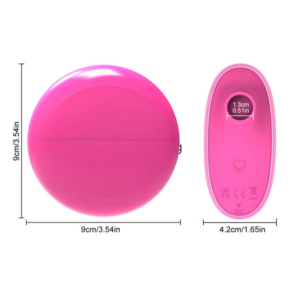 Moonlight Box Silicone Suction Vibrating Egg, Quiet Rechargeable Clitoral Massager for Women