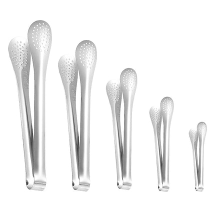 〔CC55〕1pc Food Clip Kitchen Utensils BBQ Food Clip Kitchen Chief Tongs Stainless Steel Portable For Picnic Barbecue Cooking