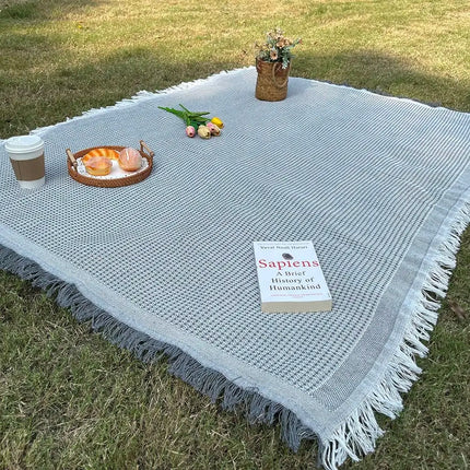 1PC Ins Style Soft Foldable Picnic Beach Blanket Outdoor Mat Essential for Spring Summer Camping Parties