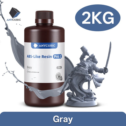 ANYCUBIC ABS Pro 2 Resin 405nm Photosensitive Polyresin High Precision with Minimal Shrinkage for LCD 3D Printer