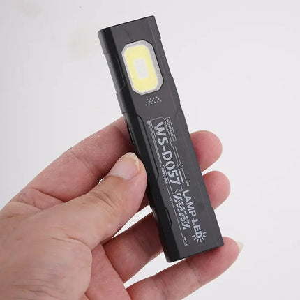 Portable EDC COB LED Flashlight with Magnetic Rechargeable Work Light with Hat Clip for Outdoor Camping Hiking Repair Vehicles