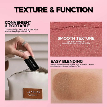 Highlighter Contouring Stick Blush Makeup Concealer Natural Brighten Face Bronzer Shading Stick glitter Highlighter Rubor Rouge