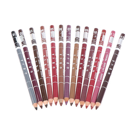 1pc Professional Wood Lip liner Waterproof Lady Charming Lip Liner Soft Pencil Makeup Women's Long Lasting Cosmetic Tool 28Color