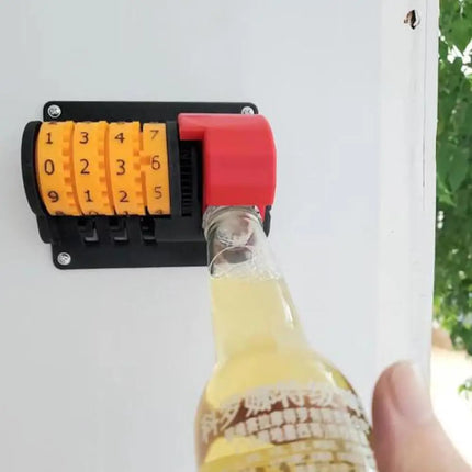 Beer Counter Bottle Opener Automatic Counting Beer Opener Tools Beer Soda Drink Cap Opener Wall-Mounted Opener Father Day Gift