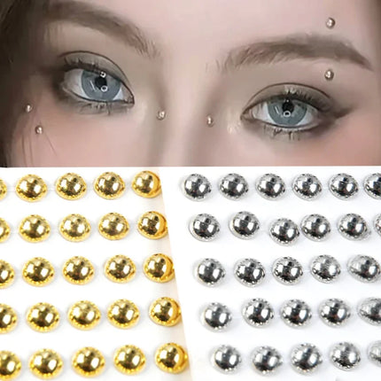 Self Adhesive Fake Lip Eyebrow Stickers Non Piercing Nose Ring Stickers Belly Button Nails  Reusable Body Earring Studs Stickers