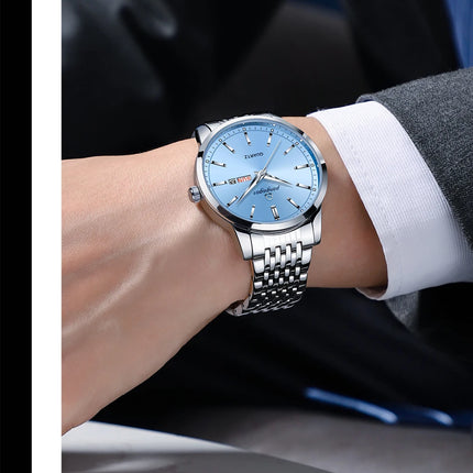 2025 New Top Brand Luxury Men's Wristwatch Waterproof Luminous Date Men's Watches Stainless Steel Quartz 43mm Men's Watch Male Watch