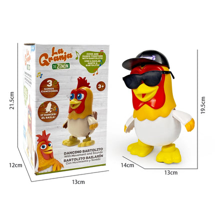 La Granja de Zenon Chicken Baby Toys Dancing Chicken Bartolito Children's toys Musical Penguin Toys Birthday Gifts