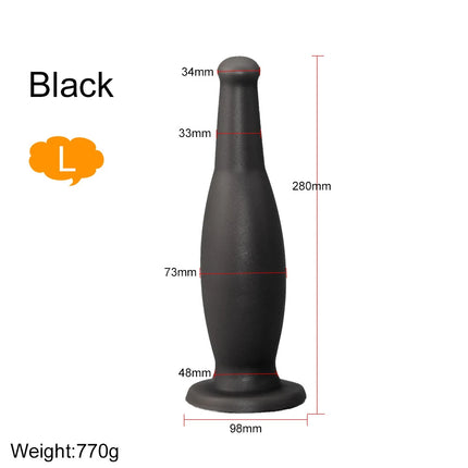 3 Sizes Anal Plug Dildo Anal Dilator Wine Bottle Soft Silicone Butt Plug Stimulate Anus Vagina Massage Adult Sex Toy Masturbator