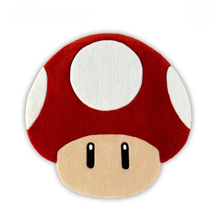 Mario Mushroom Bedroom Decor Carpet Thickened Plush Carpets for Living Room Home Creativity Floor Mat Fluffy Soft Children's Rug