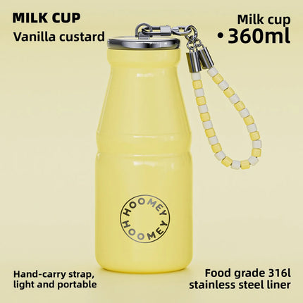 280/360ml Insulated Cup High Appearance Portable Pocket Coffee Mug For Women On-the-Go Water Bottle