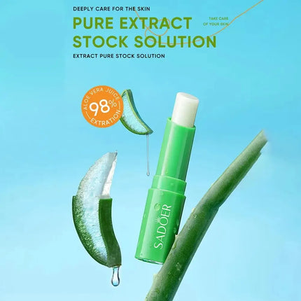Refreshing Moisturizing Repair Lip Balm Aloe Vera Vitamin Essence Double Protection Hydrating Lip Balm Beauty Skin Care