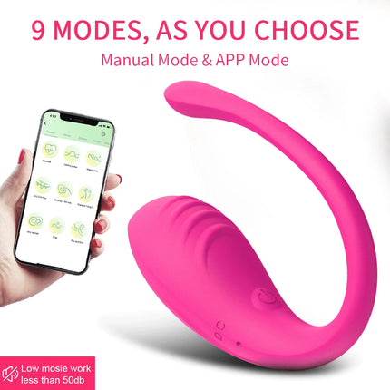Wireless App Control Dildo Vibrator for Women Vagina Stimulator G Spot Egg Clit Massager Wearable Clitoral Sex Toys for Adults