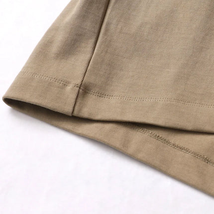 11.29oz 320Grams Heavy Cotton Weight Oversized Loose Men T-shirt Solid Color Drop Shoulder Short Sleeve High Quality