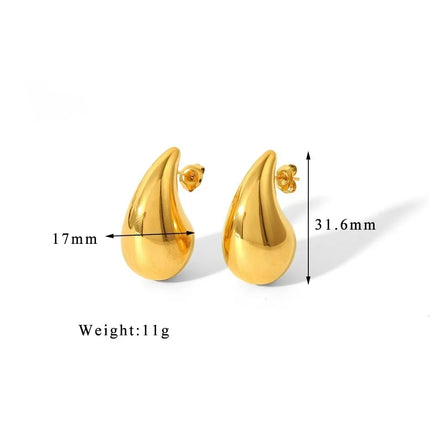 Fashionable elegant waterproof stainless steel bow heart-shaped pendant women's earrings jewelry party wedding 2025 new item