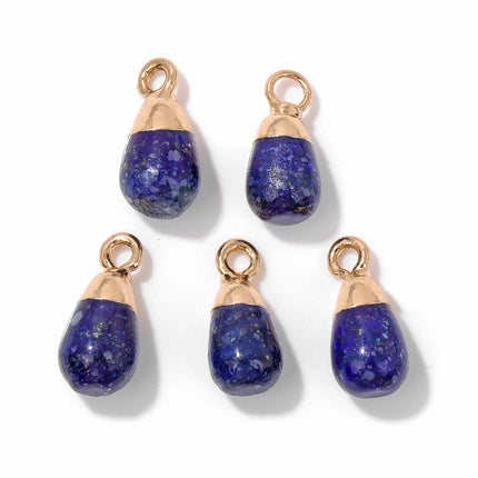 Blue Lapis Lazuli Pendant Gems Cross Hand Oval Shape Natural Stone Lapis Lazuli Charms for Jewelry Making Necklace DIY Bracelet