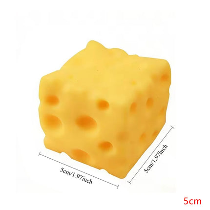 Squeeze Toy Gift Giant Cheese Squishy Toy Extra Large Cheese Squishy Slow Rebound Shapeable Stress Relief Ball
