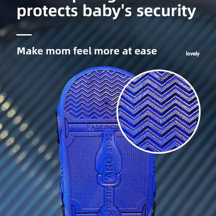 Kids Sandals Hole Children's Shoes Slippers Soft Anti-Skid Cartoon DIY Design Hole Baby Shoes Sandy Beach For Boys Girls