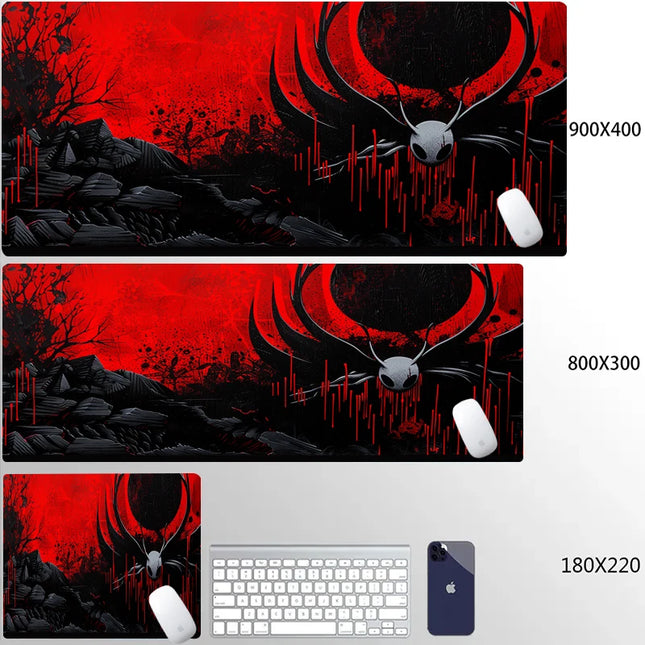 Large Hollow Knight PC Gaming Accessories Mouse Pad Office Laptop Cartoon Game Cabinet Mousepad Anime Cute HD Table Mat Carpet