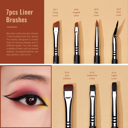 Jessup Eye Makeup Brushes Set,Professional Makeup Brush,Synthetic Eye Blending Brush Eyeshadow Brush Eyebrow Crease Shader T341