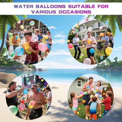 666pcs reusable colorful self sealing water bombs soft water polo for kids adults outdoor toys for garden pool beach244