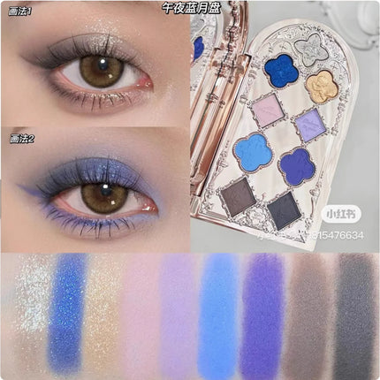 Flower Knows Little Angel Collection Nine-Color Eyeshadow 10.5g Delicate Matte Chameleon Eye Makeup Cosmetics