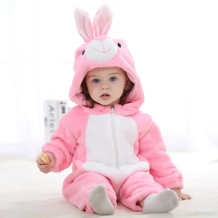 0 1 2 3 4 Years Kigurumi Pajamas for Toddler Baby Clothes Children Outfits Infant Dinosaur Unicorn Cat Robbit Cosplay Costumes