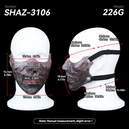 SHAZ Realistic Dog Mouth Silicone Mask Mastiff BDSM Oral Sex Aid Party Dress up Prop Adult Cosplay Costume Accessory for 18+
