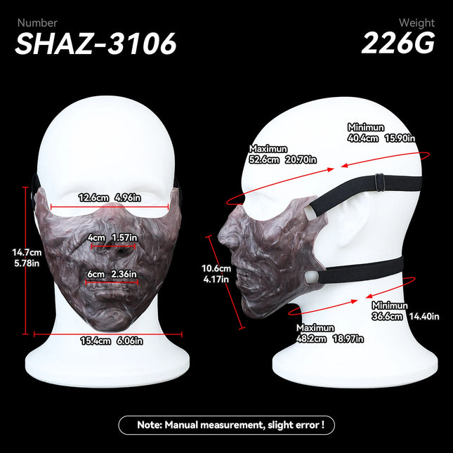 SHAZ Realistic Dog Mouth Silicone Mask Mastiff BDSM Oral Sex Aid Party Dress-up Prop Adult Cosplay Costume Accessory for 18+