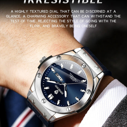 BINBOND Top Brand Business Classic Men's Watches Waterproof Date Week Luxurious Luminous Multifunction Fashion Male Quartz Watch