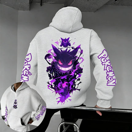 2026 Pokémon Game Gengar Collaboration Hoodie Spring/summer New Harajuku Men's and Women's Loose Casual Parent-child Sweater