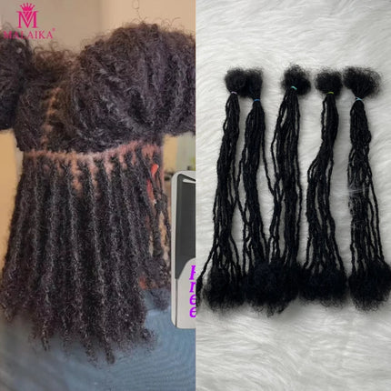 Dreadlocks Sister Locs Extensions Handmade Soft Crochet Brazilian Human Hair Braiding 10in Ombre Short Hair 10Strands/lot