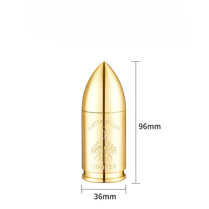 Metal Creative Bullet Sculpture Windproof Double Jet Flame Gas Torch Lighter Decoration Collection Cigar Lighters Gifts For Men