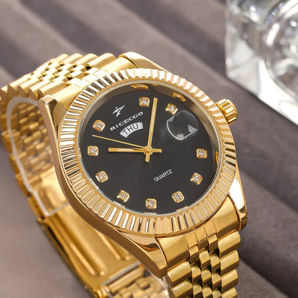 Men's Sport Wristwatches Casual Simple Fashion Calendar Week Quartz Watch Male Watches Reloj for Christmas New Year Gifts