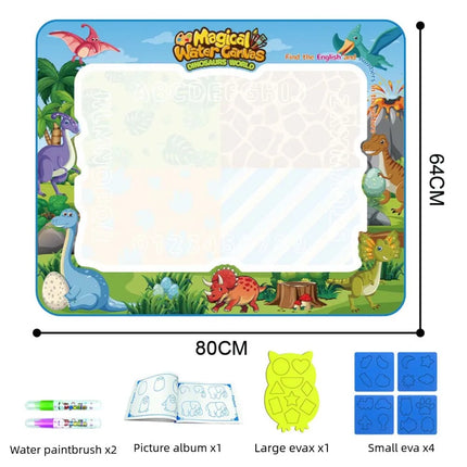 Magic Water Drawing Mat Canvas Reusable Painting Board Doodle Color Reveals When Wet With Mat Pens Sketchbook Tracing Boards