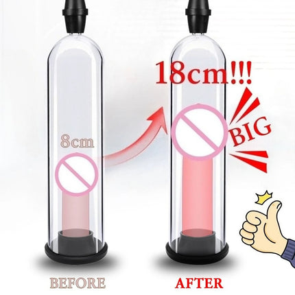 Male Penis Pump Manual Penis Enlarger Enhancement Erection SexToys For Man Vacuum Pump Big Dick Trainer Male Lasting Masturbator