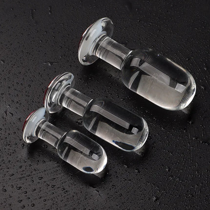Vaginal Stimulation female Butt Plug Big Glass Anal Plug Dildo Bead G-Spot Adult Sex Toys for Women Men Masturbator butt plugs