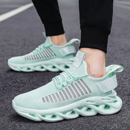 YRZL Men's Comfortable Sneakers, Women's Breathable Couple Running Shoes, Mesh Tenis Sport Shoes Size 36-46 Walking Sneakers Men
